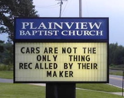 church sign sayings