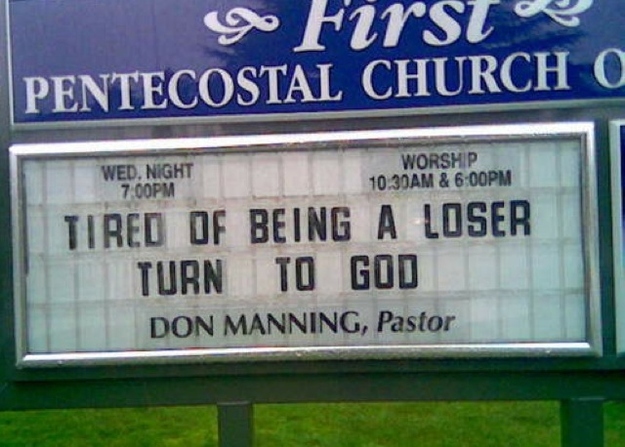 church sign sayings