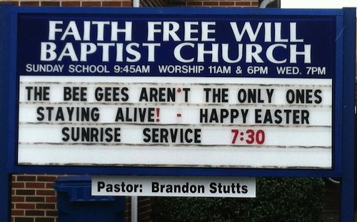 church sign sayings