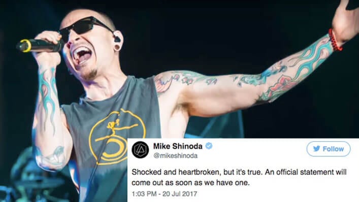Linkin Park Lead Singer Commits Suicide at Age 41, Leaves Bandmates