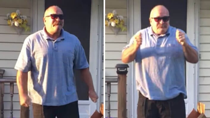 WATCH: Color-blind Dad Sees Color for the First Time at 66 Years Old