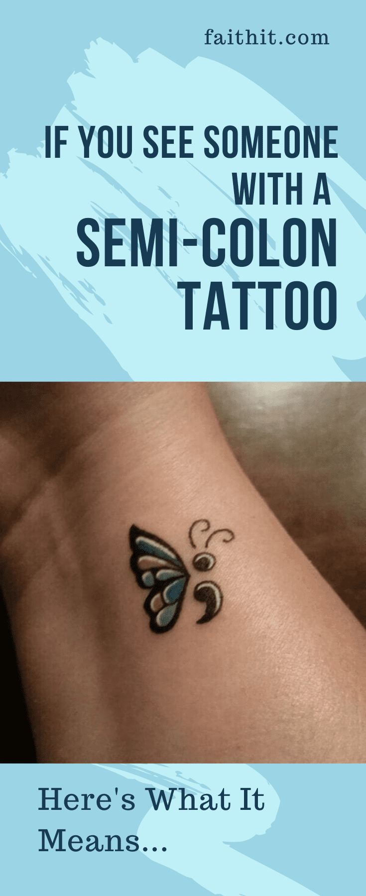 Semicolon Tattoo Meaning, Ideas, and Pictures - TatRing