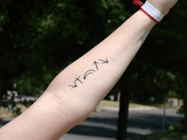 I found this cross when looking for good christian tattoo ideas does anyone  know what these signs at the bottom of the cross mean? : r/Christianity