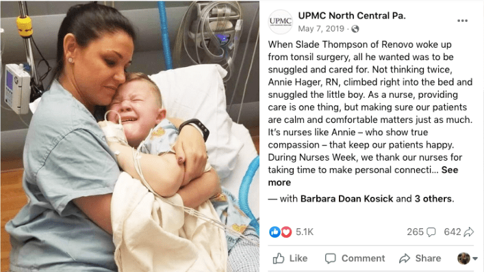 “He Asked if I Would Snuggle With Him”: Nurse Climbs into Bed With 5-Year-Old, Leaves Mom Crying Tears of Joy