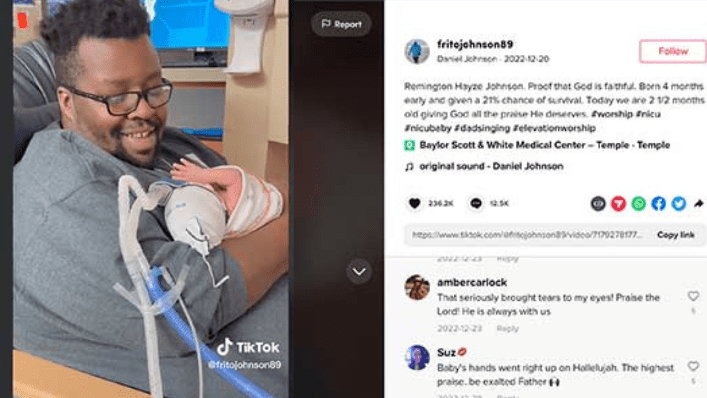 WATCH: Premature Baby Raises Hand in Worship as Father Sings in the NICU