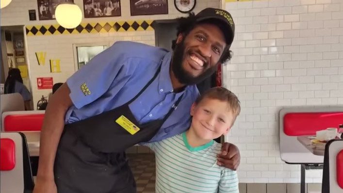8-year-old boy Raises Over $100K for a Waffle House Server After Learning of His Family’s Financial Struggles