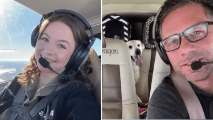 Veteran Pilot Sees Landing Gear Fall Off Another Plane and Leaps Into Dad Mode