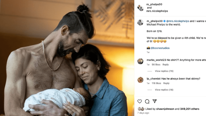 Michael Phelps and Wife Nicole Welcome Baby Boy #4