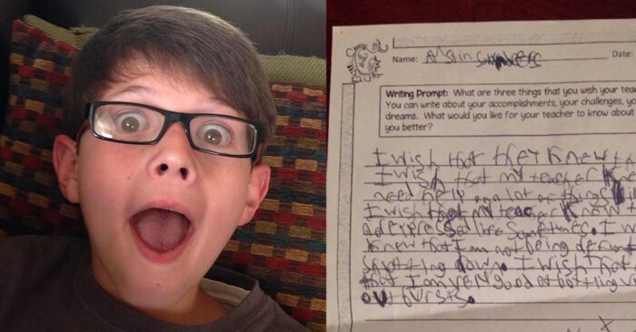 8th Grader Writes Heartbreaking Note to Teacher—When Mom Sees Her Response, She Loses It
