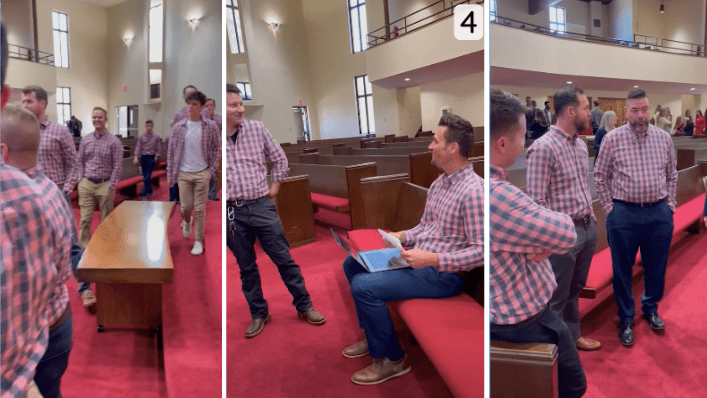 Watch 24 Wives Prank Husbands Into Wearing Matching Shirts To Church