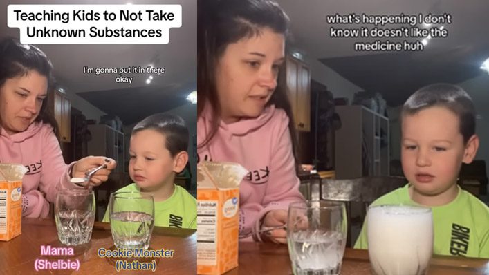 Mom Teaches Kids About the Dangers of Taking Unknown Substances