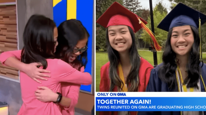 Twins Reunited After Separation at Birth Celebrate Graduation as Valedictorians