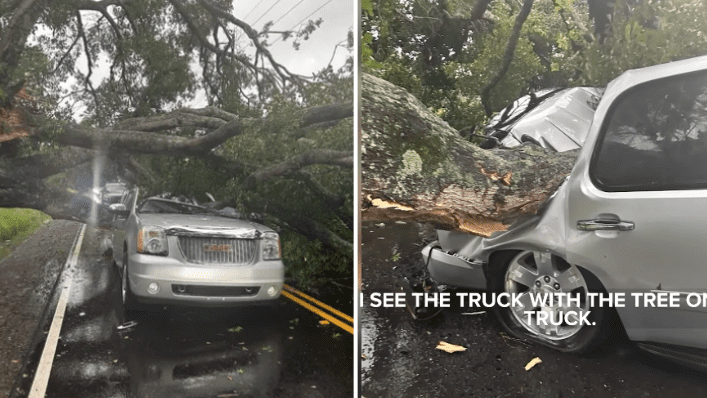 Texas Man Pays It Forward to Single Mom of 3 Who Saved His Life After a Tree Fell on His SUV