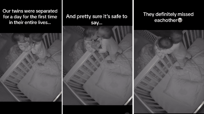 Heartwarming Bond: Baby Monitor Captures Twin Sisters’ Unbreakable Connection