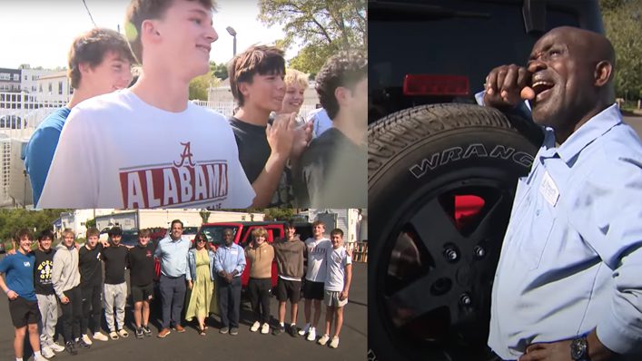 WATCH: High School Students Raised $20K to Give Beloved Custodian a Jeep