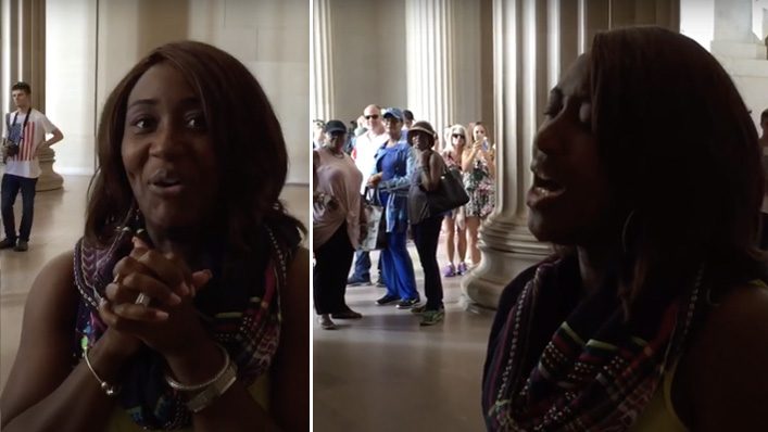 This Woman Just Made Dozens of Jaws Drop at the Lincoln Memorial. No One Saw This Coming—Chills!
