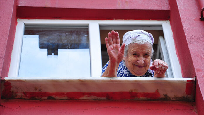 grandma waved to these students